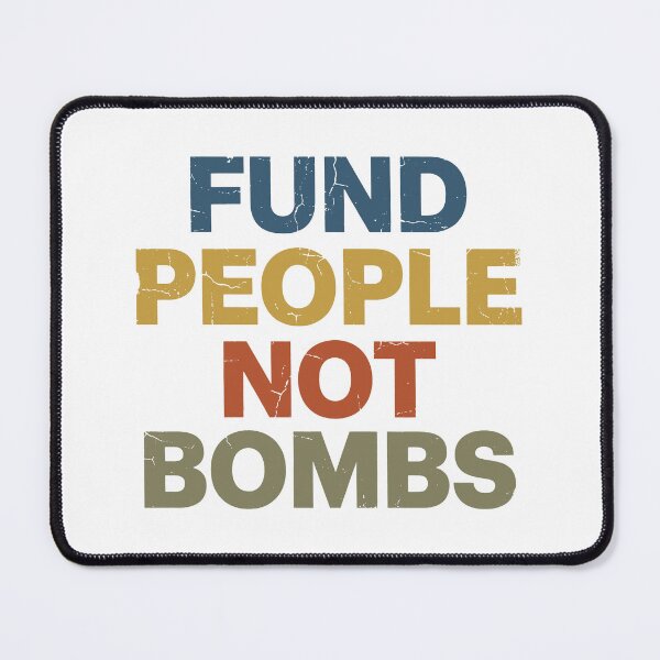 Item preview, Fund People Not Bombs - Retro Vintage Typography #5 designed and sold by EunsooLee.