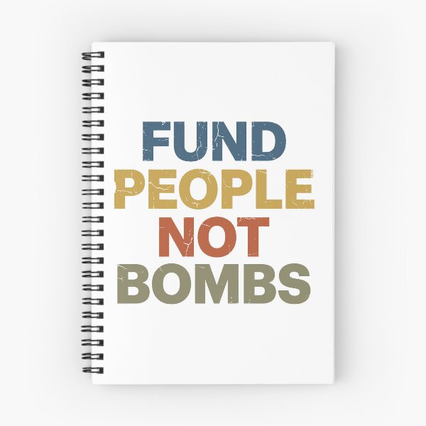 Item preview, Fund People Not Bombs - Retro Vintage Typography #5 designed and sold by EunsooLee.