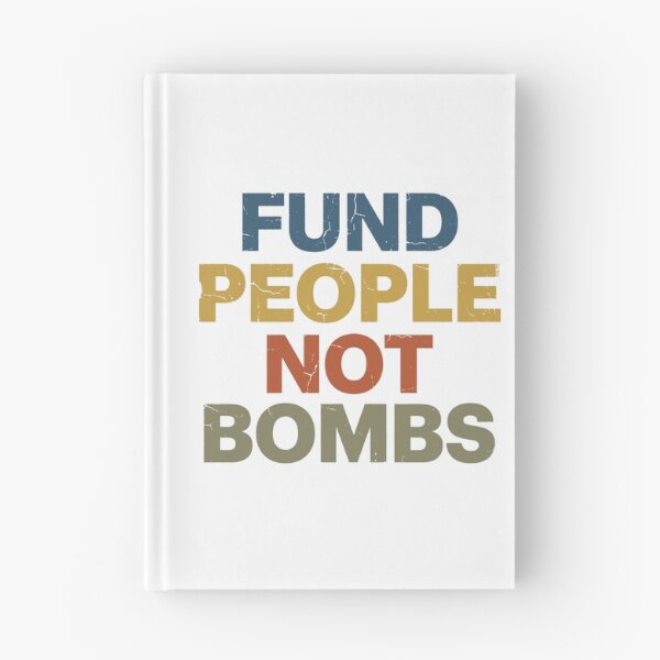 Item preview, Fund People Not Bombs - Retro Vintage Typography #5 designed and sold by EunsooLee.