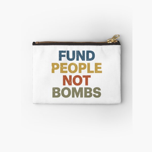 Item preview, Fund People Not Bombs - Retro Vintage Typography #5 designed and sold by EunsooLee.