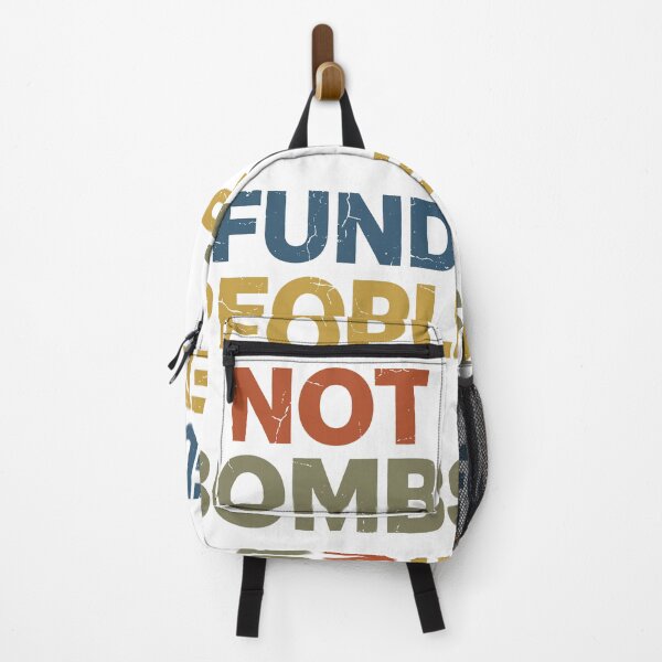 Item preview, Fund People Not Bombs - Retro Vintage Typography #5 designed and sold by EunsooLee.