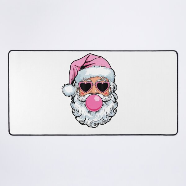 Item preview, Cool Santa Claus with Pink Heart Sunglasses & Bubblegum designed and sold by inkfluenceart.