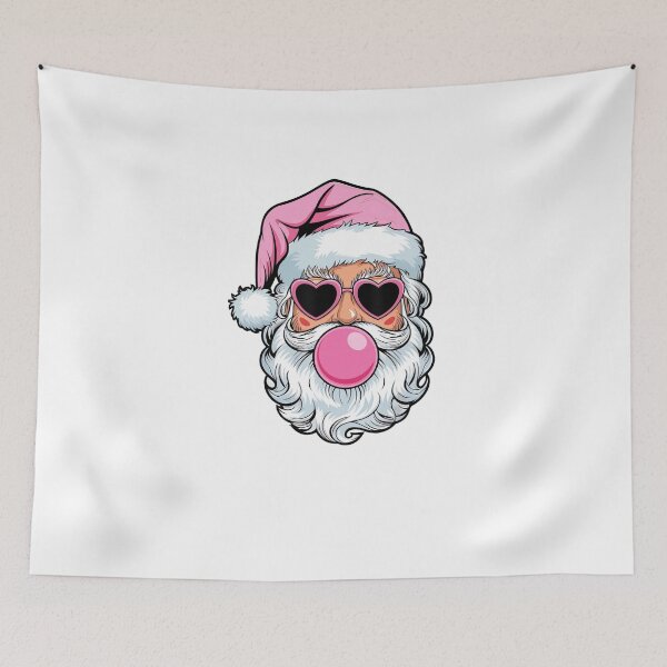 Item preview,  Cool Santa Claus with Pink Heart Sunglasses & Bubblegum designed and sold by inkfluenceart.