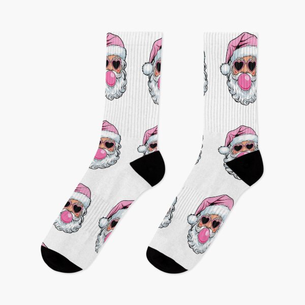 Item preview,  Cool Santa Claus with Pink Heart Sunglasses & Bubblegum designed and sold by inkfluenceart.
