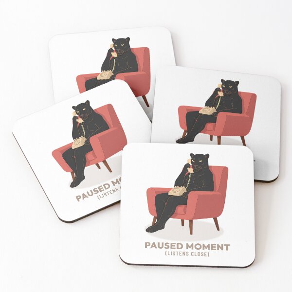 Item preview, Black Panther Phone Call Vintage Aesthetic designed and sold by COZY VINTAGE animal.