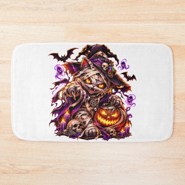 Item preview, Scary Cat witch Mummy Halloween designed and sold by QuiteOrbit.