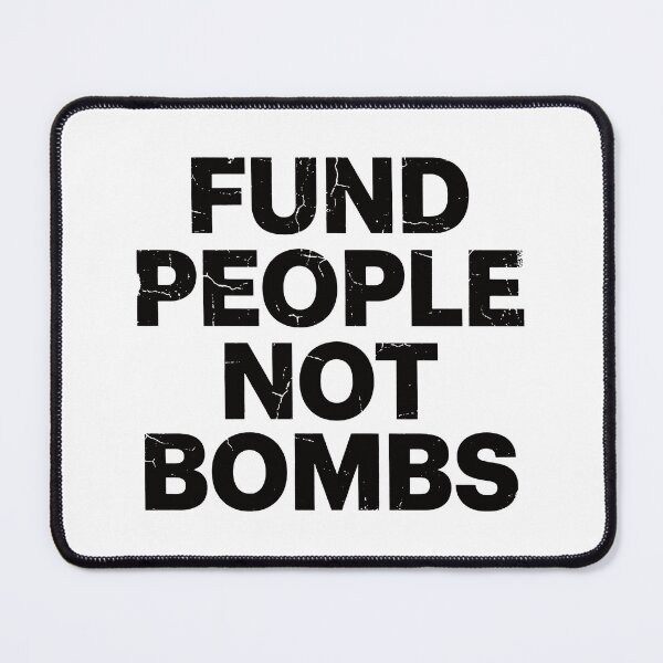 Item preview, Fund People Not Bombs - Retro Vintage Typography #6 designed and sold by EunsooLee.