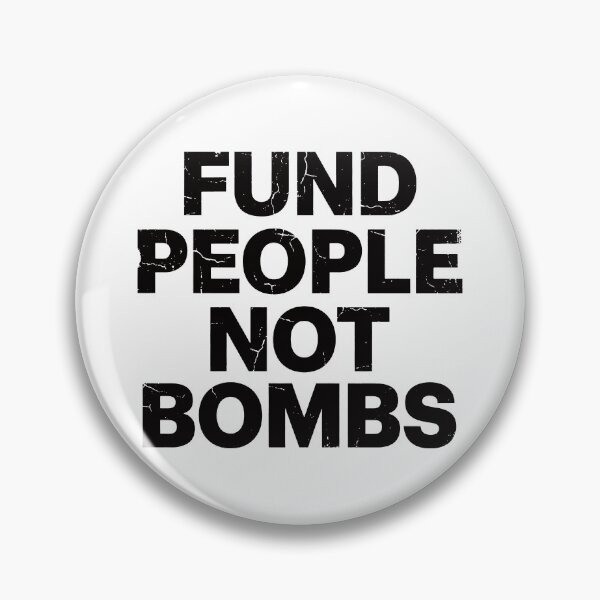 Item preview, Fund People Not Bombs - Retro Vintage Typography #6 designed and sold by EunsooLee.