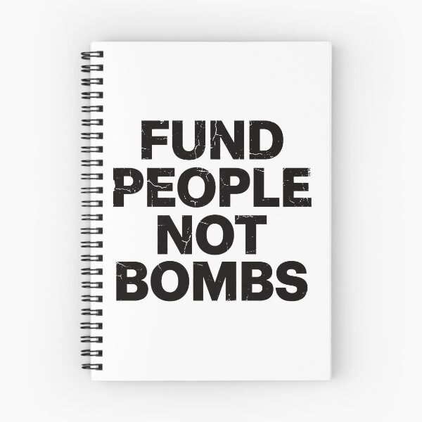 Item preview, Fund People Not Bombs - Retro Vintage Typography #6 designed and sold by EunsooLee.