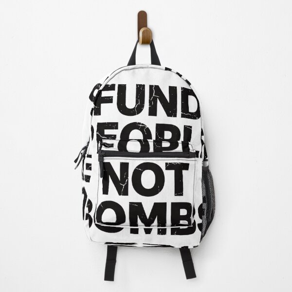 Item preview, Fund People Not Bombs - Retro Vintage Typography #6 designed and sold by EunsooLee.