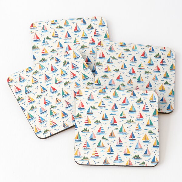 Item preview, Sailboat and Seaside Design designed and sold by Myra365Art.