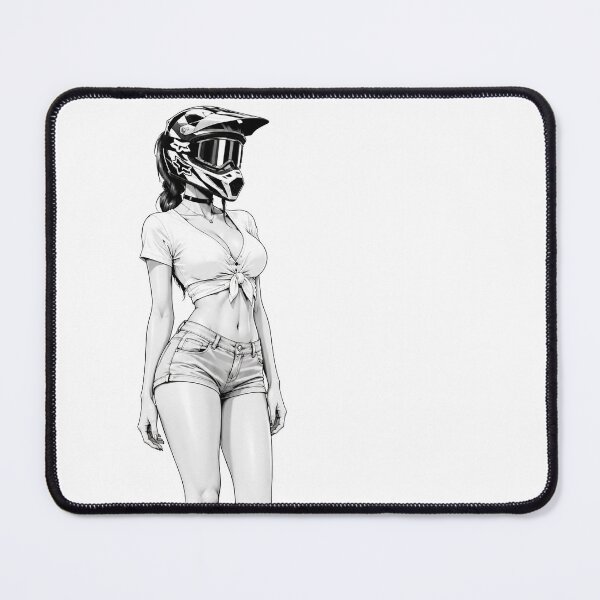 Item preview, Manga and anime-style design featuring a downhill MTB expert, created for extreme sports enthusiasts. #5 designed and sold by UrbanTRIP.
