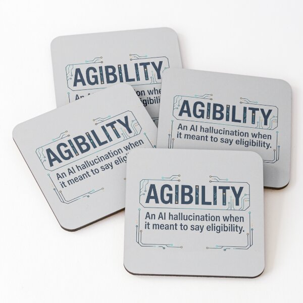 Item preview, AGIBILITY AI Hallucination Definition designed and sold by Mirgonhood.