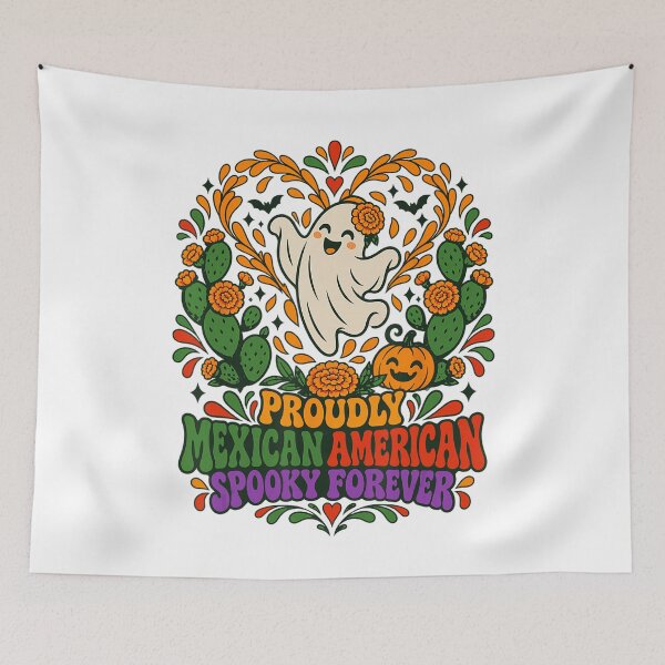 Item preview, Proudly Mexican American Spooky Forever Ghost designed and sold by NoeValdric.