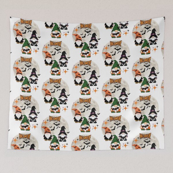 Item preview, Cute Spooky Halloween Gnomes Retro Design designed and sold by IvonneDesigns.