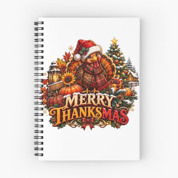 Item preview, Merry Thanksmas Turkey Santa Thanksgiving Christmas Fall designed and sold by QuiteOrbit.