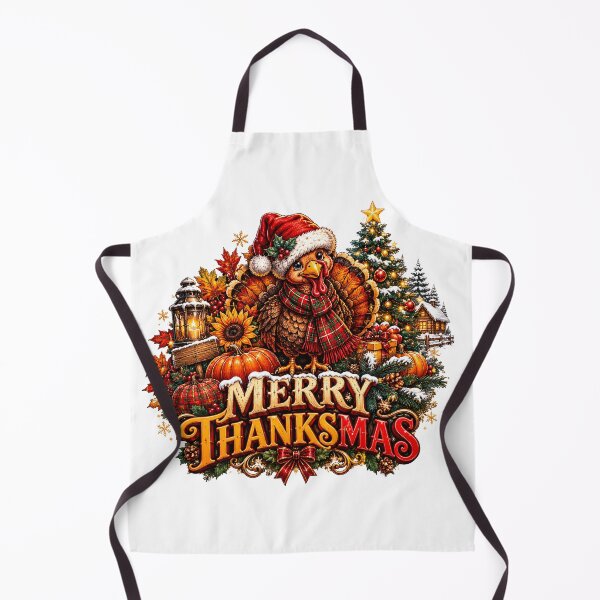 Item preview, Merry Thanksmas Turkey Santa Thanksgiving Christmas Fall designed and sold by QuiteOrbit.