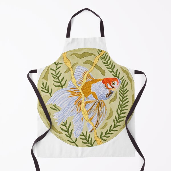 Item preview, Where the Water Whispers – Kintsugi Goldfish Watercolour | Ripple and Reflection Series designed and sold by newsuept25.art.