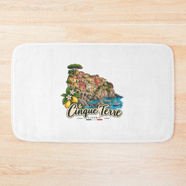 Item preview, Cinque Terre Italy – Vintage Coastal Travel Design designed and sold by SimsimahLaughs.