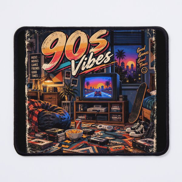 Item preview, 90s Vibes Retro Bedroom Gaming Nostalgia designed and sold by Soluna Studio.
