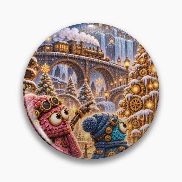 Artikelvorschau, Steampunk-Winterwunderland-Kunst entworfen und verkauft von TheThinglings.