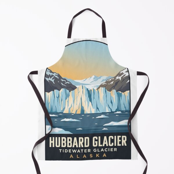 Item preview, Hubbard Glacier Alaska Vintage WPA Travel Badge Sticker designed and sold by DetourDgn.