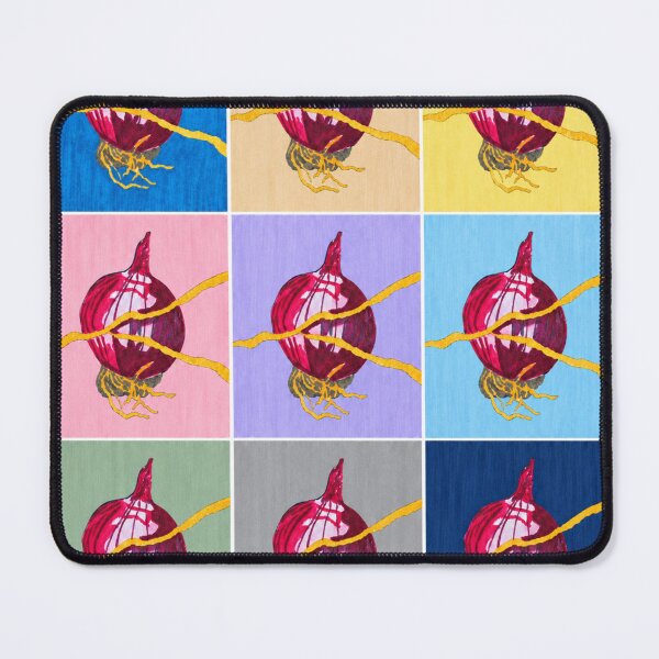 Item preview, Kintsugi Red Onion – Colourful Kitchen & Vegetable Art designed and sold by newsuept25.art.
