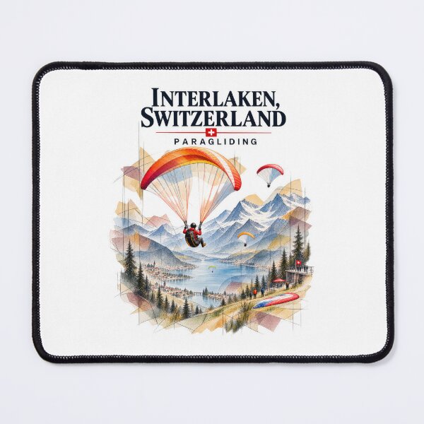 Item preview, Interlaken, Switzerland — Paragliding Over the Alps designed and sold by Russell Thorne.