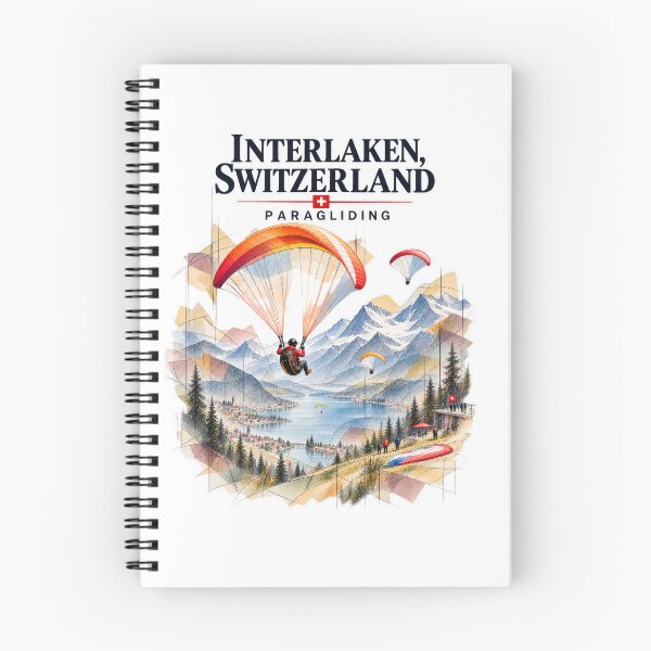 Item preview, Interlaken, Switzerland — Paragliding Over the Alps designed and sold by Russell Thorne.
