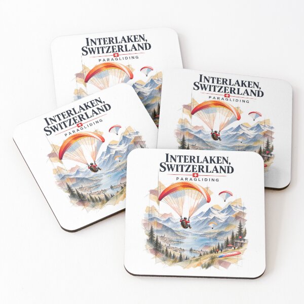 Item preview, Interlaken, Switzerland — Paragliding Over the Alps designed and sold by Russell Thorne.