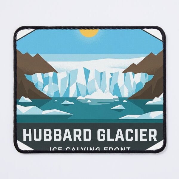 Item preview, Hubbard Glacier Modern Geometric Alaska Hexagon Sticker designed and sold by DetourDgn.