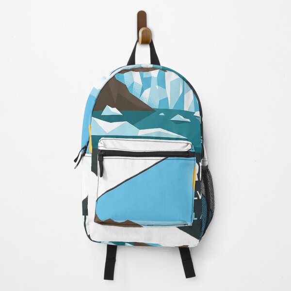 Item preview, Hubbard Glacier Modern Geometric Alaska Hexagon Sticker designed and sold by DetourDgn.