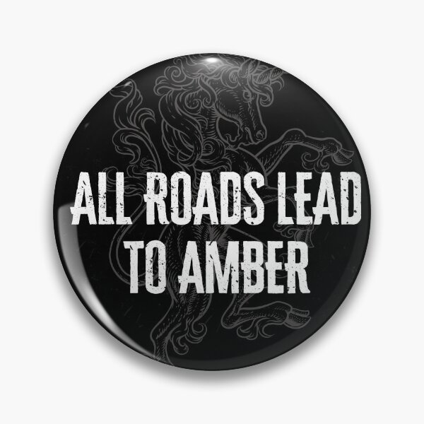 Item preview, All Roads Lead to Amber – Roger Zelazny Quote Art designed and sold by Coloor.