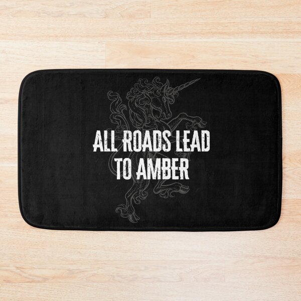 Item preview, All Roads Lead to Amber – Roger Zelazny Quote Art designed and sold by Coloor.