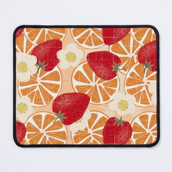 Item preview, Tutti Fruity Oranges And Strawberries Retro Cottage Tile. designed and sold by SalsySafrano.