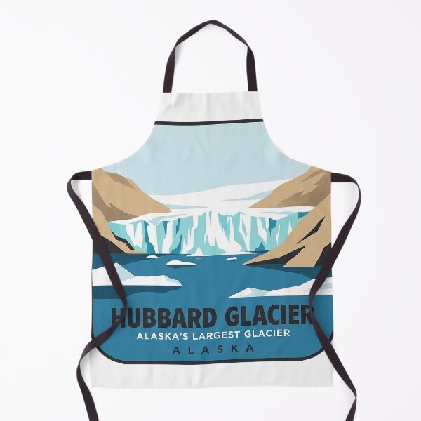Item preview, Hubbard Glacier Alaska Mid-Century Rounded Badge Sticker designed and sold by DetourDgn.