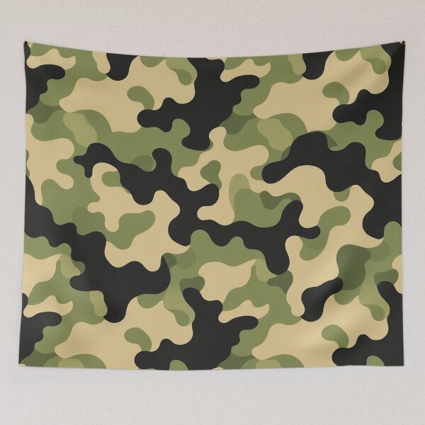 Item preview, Classic Woodland Camouflage Military Pattern Design designed and sold by IntelliMindDesigns.