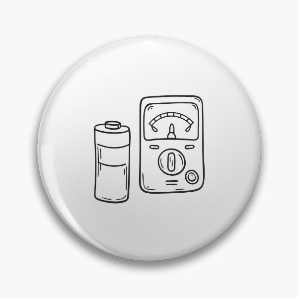 Item preview, A voltmeter beside a battery designed and sold by rasagamastore.