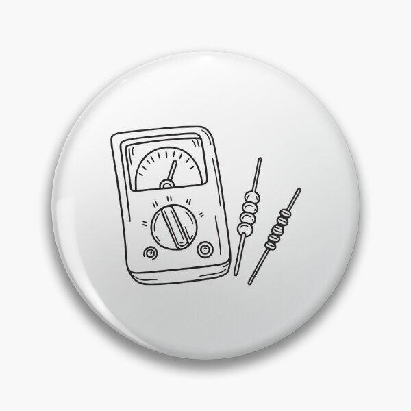 Item preview, A voltmeter beside a resistor designed and sold by rasagamastore.
