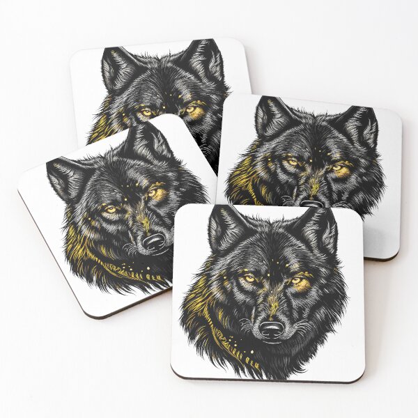 Item preview, Mystical Black Wolf Artwork-Updated  designed and sold by Artbyminga.
