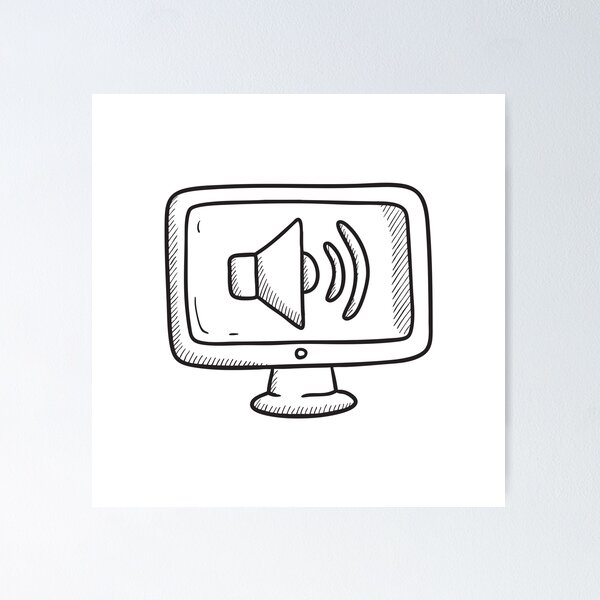 Item preview, A volume icon on a computer screen designed and sold by rasagamastore.