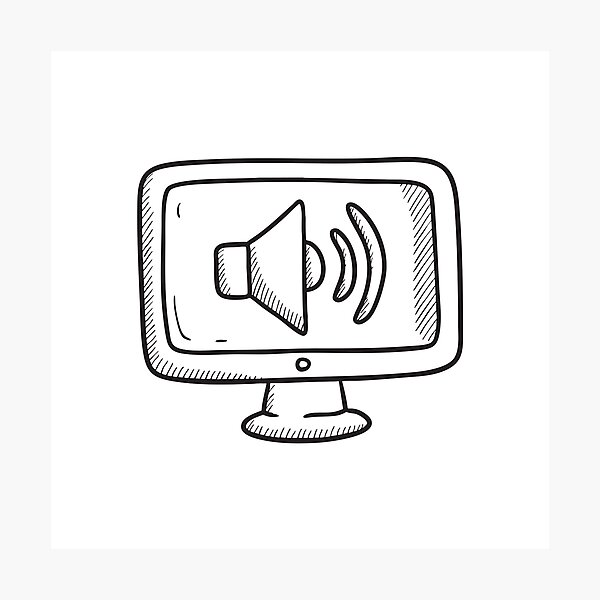 Item preview, A volume icon on a computer screen designed and sold by rasagamastore.
