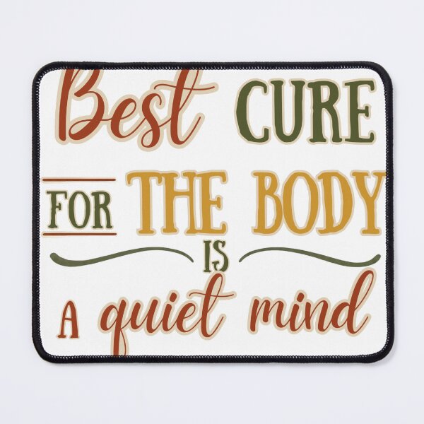 Item preview, Retro 70s [The Cure For The Body Is A Quiet Mind] Vintage Emblem Tee designed and sold by Prishea.