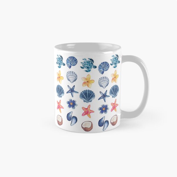 Item preview, Blue Ocean Seashells & Starfish Aesthetic Pattern designed and sold by LunaVales.