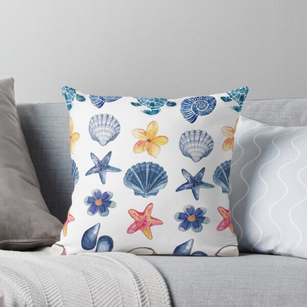 Item preview, Blue Ocean Seashells & Starfish Aesthetic Pattern designed and sold by LunaVales.