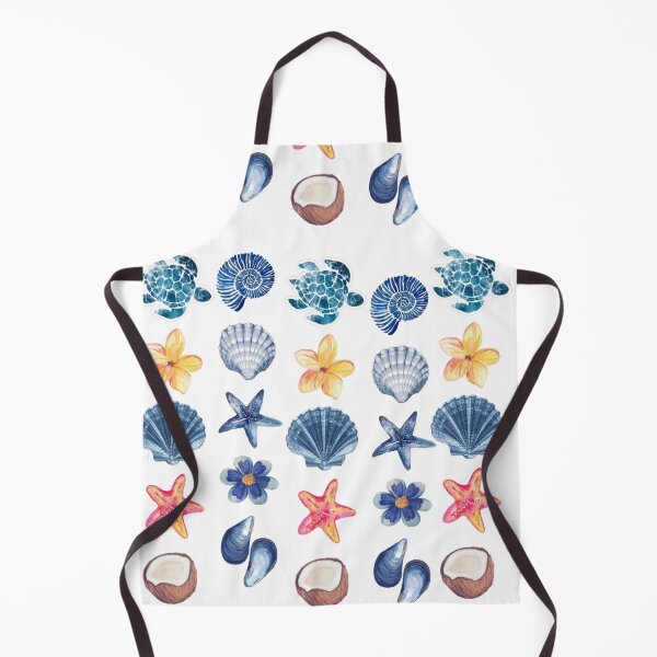 Item preview, Blue Ocean Seashells & Starfish Aesthetic Pattern designed and sold by LunaVales.