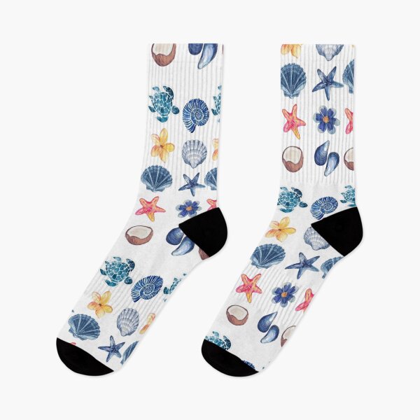Item preview, Blue Ocean Seashells & Starfish Aesthetic Pattern designed and sold by LunaVales.