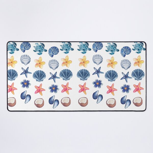 Item preview, Blue Ocean Seashells & Starfish Aesthetic Pattern designed and sold by LunaVales.