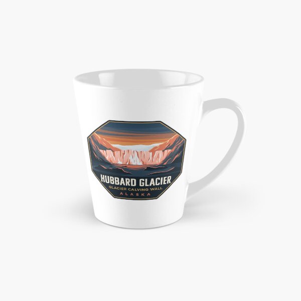 Item preview, Hubbard Glacier Alpenglow Alaska Octagon Adventure Sticker designed and sold by DetourDgn.