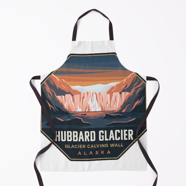 Item preview, Hubbard Glacier Alpenglow Alaska Octagon Adventure Sticker designed and sold by DetourDgn.